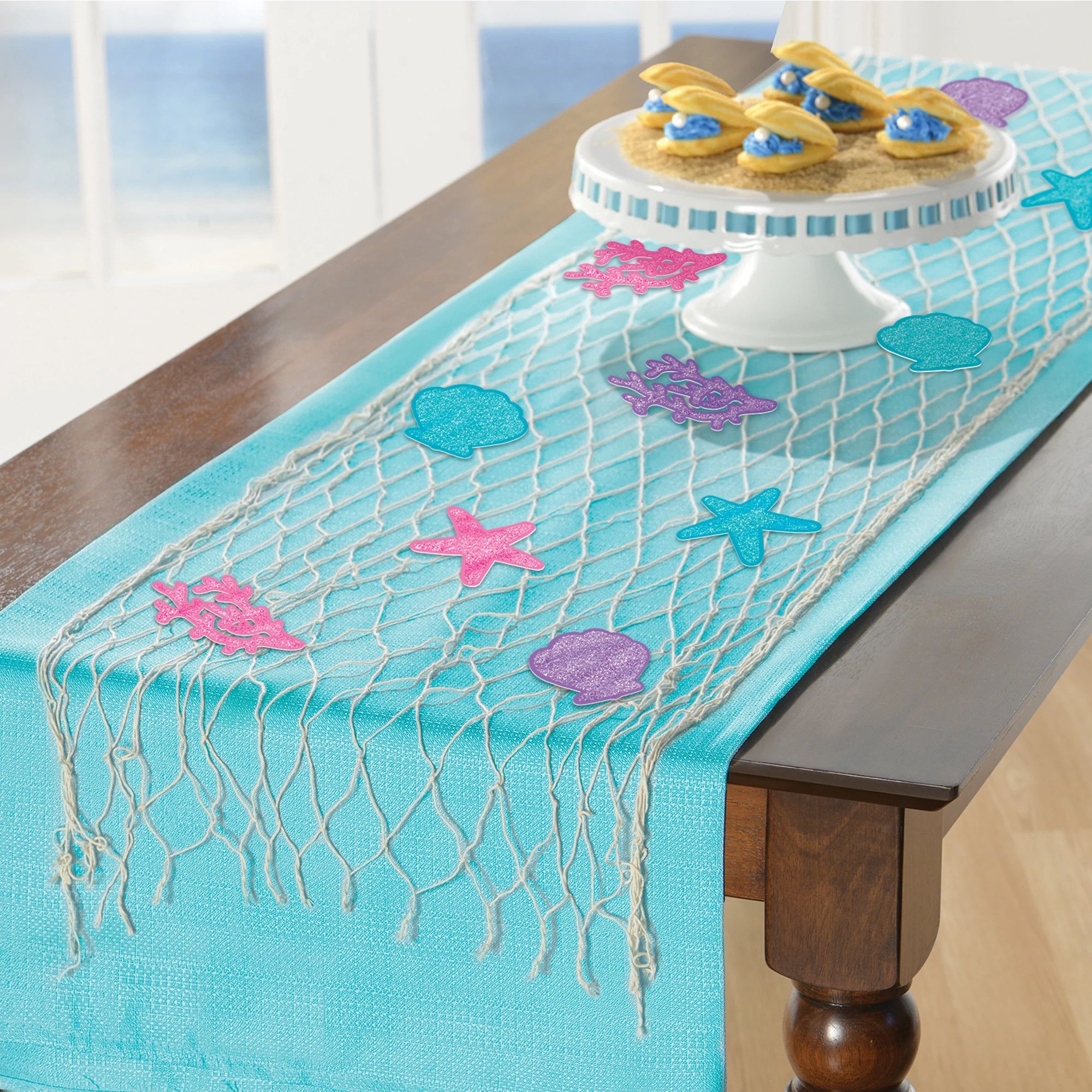 Shimmering Mermaids Fish Net Decoration Kit - Party Makers