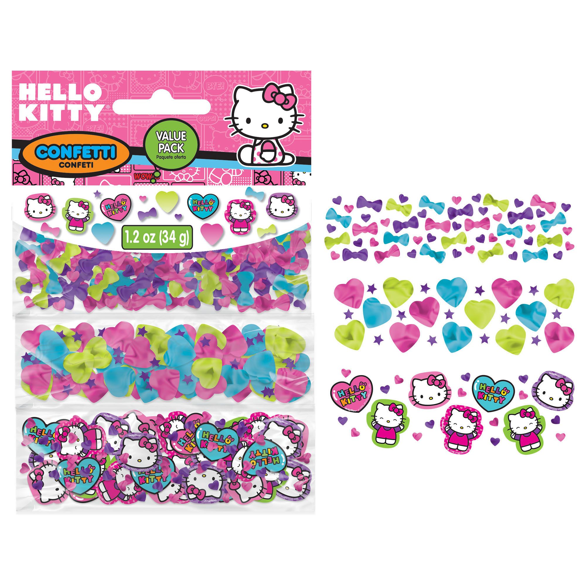 Hello Kitty Rainbow Party Supplies Confetti 1.2 oz. 