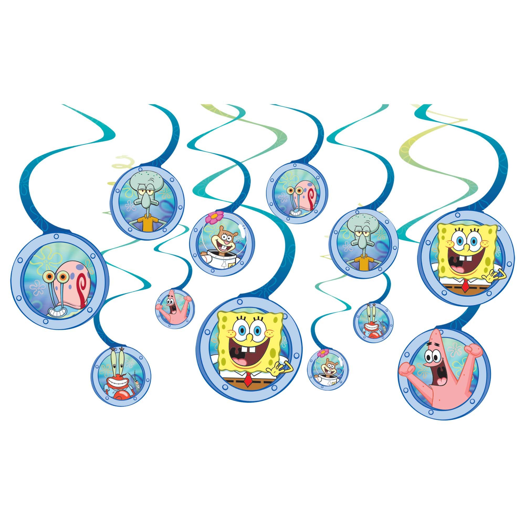 SpongeBob© Spiral Decorations - Party Makers