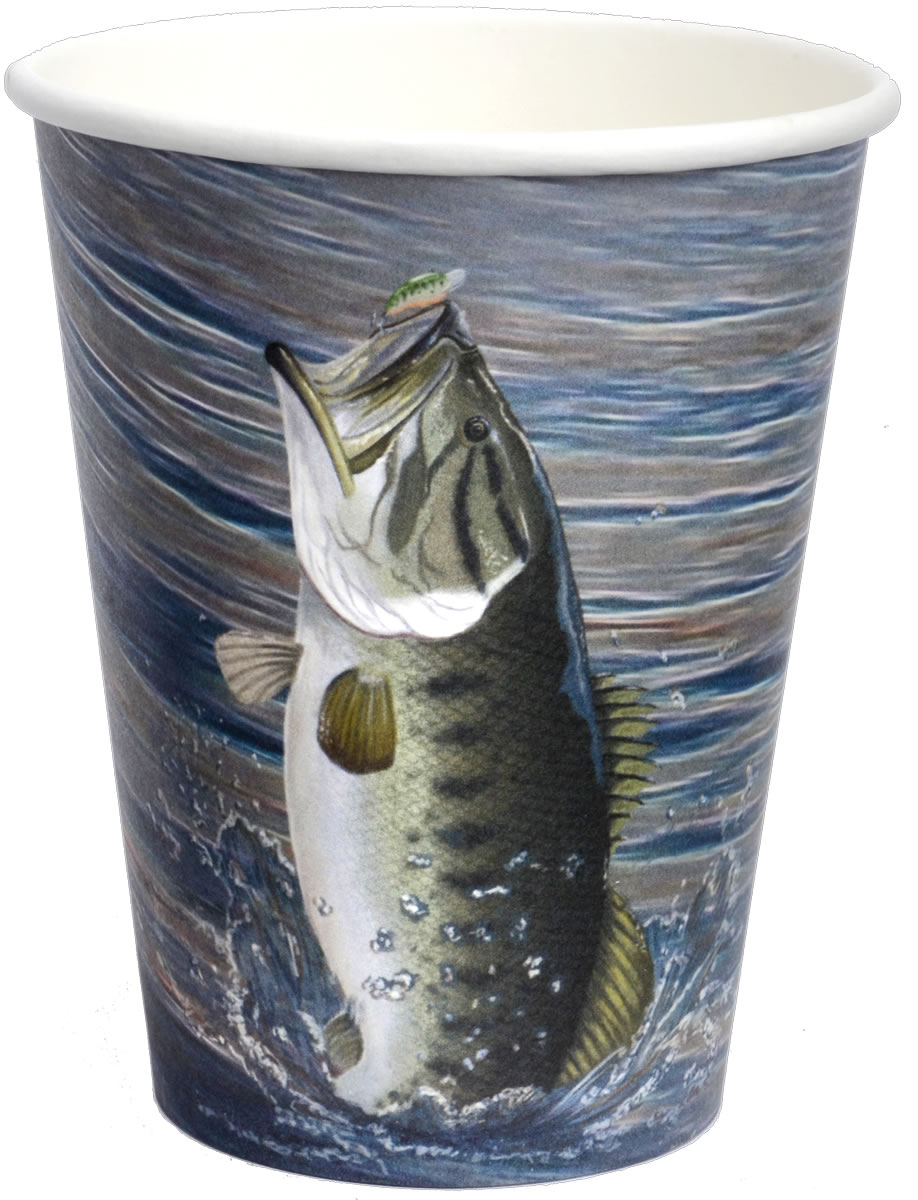 Gone Fishin' 12 oz. Cups - Party Makers