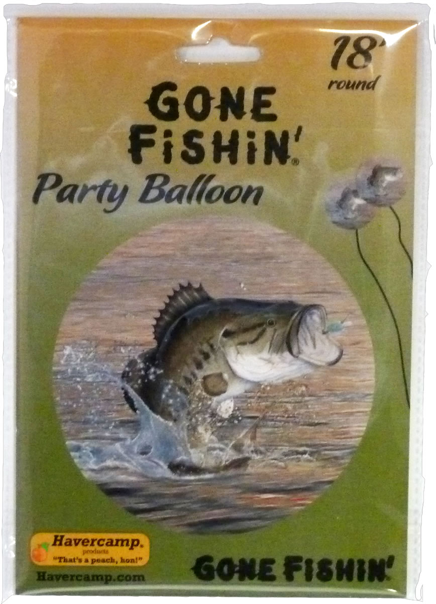 Gone Fishin' Party Mylar Balloon - Party Makers