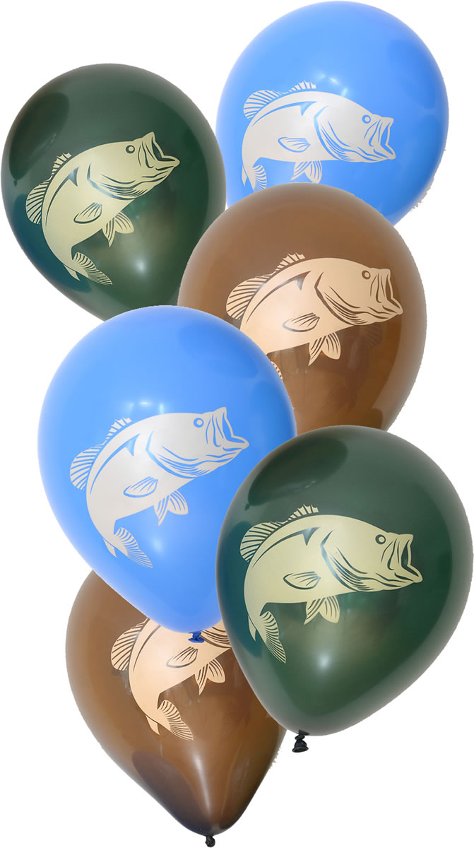 Gone Fishin' Party Latex Balloons